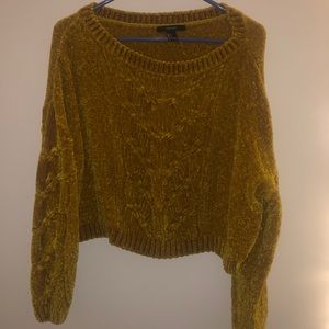 Gold Cropped Sweater